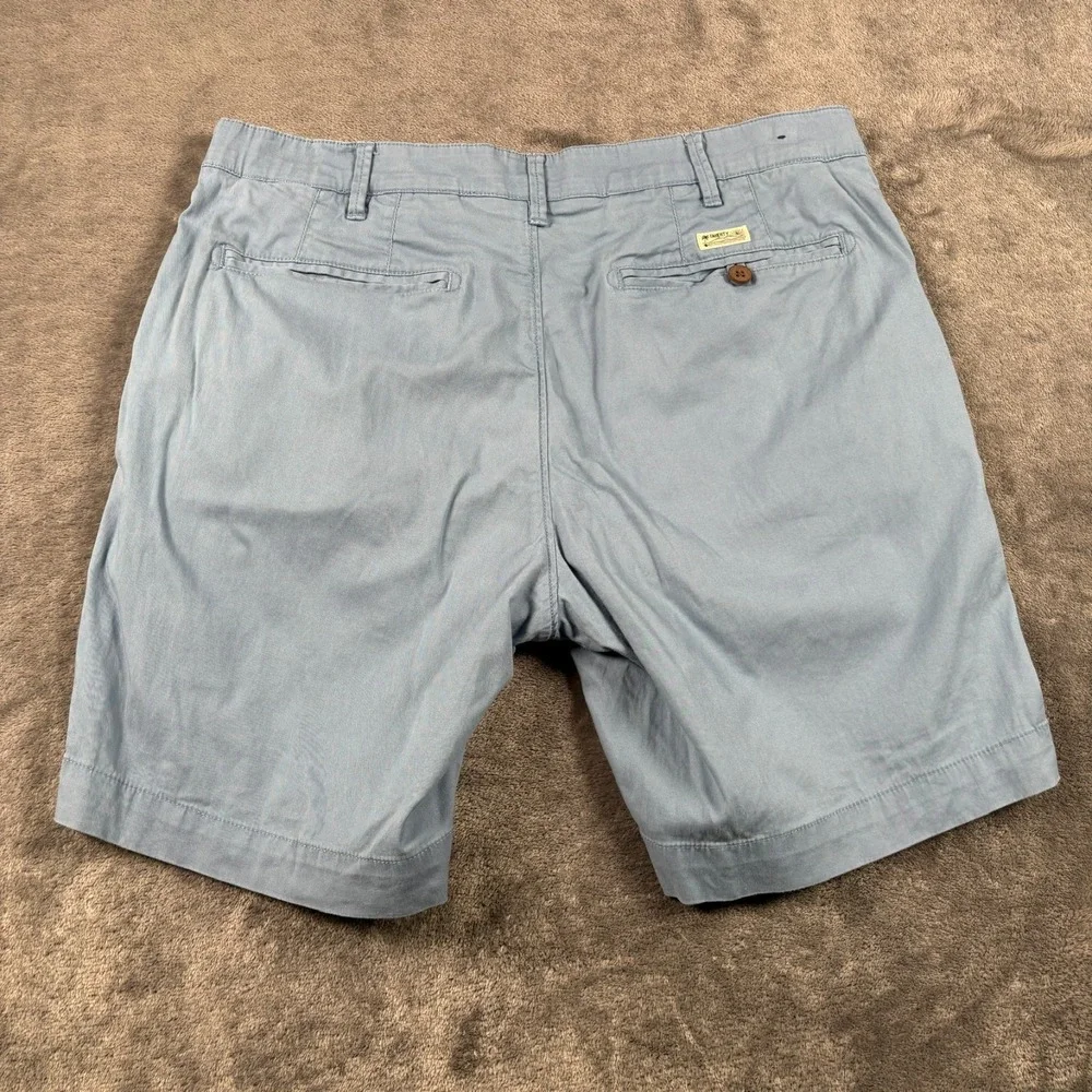 Faherty Shorts Mens 32 Blue Movement Chino Organic Cotton Stretch Refibra Casual